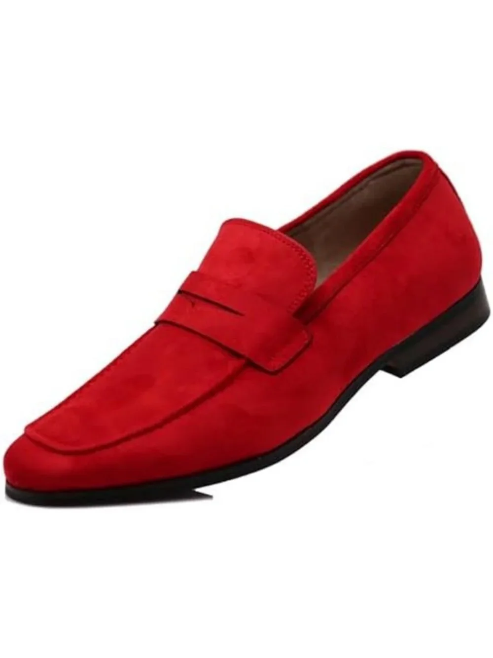 Men's Vegan Suede Slip-On Loafers | Business Casual & Formal Driving Shoes